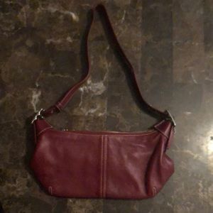 Red Coach shoulder bag